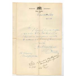 Carl Bronner - Goodwood Public School - Miss E Fischer unable to attend Preliminary Examination owing to illness