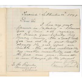 William Summers - Terowie - Reporting fall of rain at Terowie