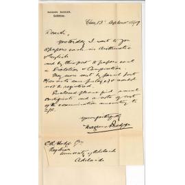 Magnus Badger - Clare - Forwarding Preliminary Examination Papers