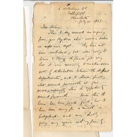 Professor Horace Lamb - Manchester - To Dr Stirling - Books for Library