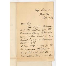 Miss Bessie Scott - Port Pirie - Theory of Music Exams