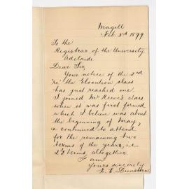 Miss E E Dunstan - Magill - Elocution Class