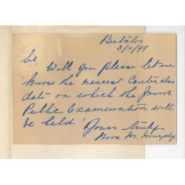 Miss Nora M Murphy - Beetaloo - Music Examinations