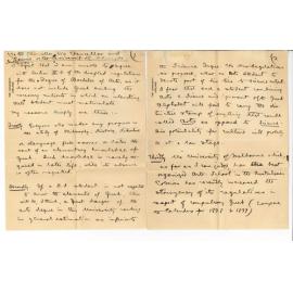 Professor Edward von Blomburg Bensley - The University - Concerning BA Regulations