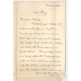 Reverend S J Bloyd - Narracoorte - Supply of Stationary