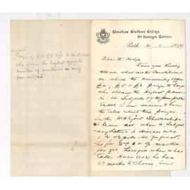 Reverend W G Culligan - Christian Brothers College - Perth - Prizes offered in Junior Public Exams