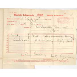 W J Rooney - Perth Boys School - Requesting names of successful candidates in the Preliminary Examination