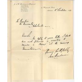 James Henderson and Professor Masson MA DSc - Consenting to act as Examiners