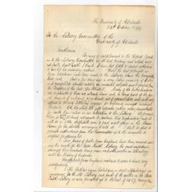 Joseph Coleman - The University - Report of work in the Library