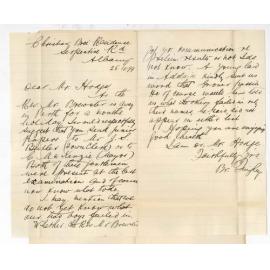 Reverend B Quigley - Albany WA - Preliminary and Junior Public Examinations at Albany