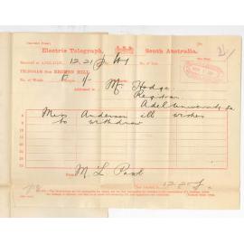 Miss Marie L Paul - Broken Hill - Withdrawing candidate from Music Examination