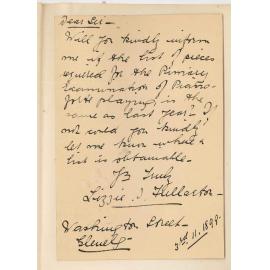 Miss Lizzie J Fullarton - Glenelg - Primary Music Exams