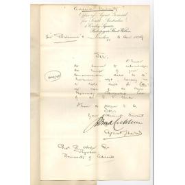 The Agent General - London - Acknowledging receipt of draft for £50
