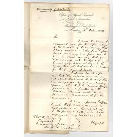 The Agent General for SA - London - Acknowledging receipt of draft for £50 and advances to Professor Lamb