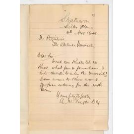 A McGregor Dey - Gilles Plains - Entrance to University