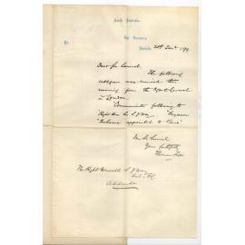 The Agent General - London - Appointment Teacher of Pianoforte