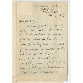 Professor Horace Lamb - Manchester - Books for Library