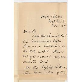 Miss Bessie Scott - High School - Port Pirie - Junior and Senior Public Examinations