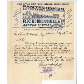 R Mitchell and Company - Currie Street - Cost of removal of Piano
