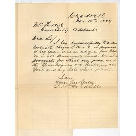 J H Fredell - Cradock - Forwarding half years rent