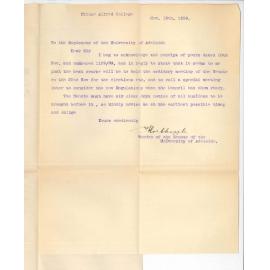 Frederick Chapple - Warden of the Senate - Meeting of the Senate