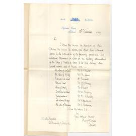 Harry B Taylor - Associate Supreme Court - Approval of Additional Examiners for Degree of Bachelor of Laws