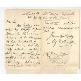 Alfred E Lawton - 110 Rundle Street - Elocution Class