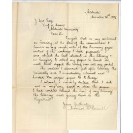 Norman L Burnell - Adelaide - Music Bachelor Examination