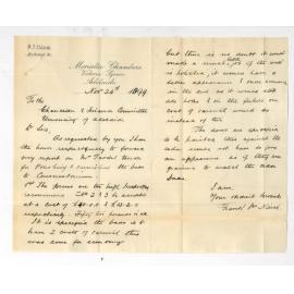 Walter C Torode - Adelaide - Estimate for polishing Cedar Dado etc