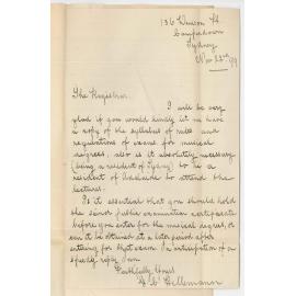 G C Hellemann - Sydney - Bachelor of Music Course