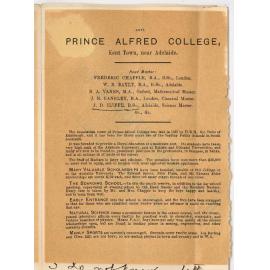 Professor Edward von Blomberg Bensley - Mount Lofty - Concerning Mr James Drinkwater Iliffe