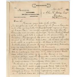 J P Heggie - Angaston - Improvements on land at Angaston