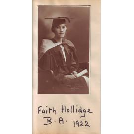 HOLLIDGE, Faith BA