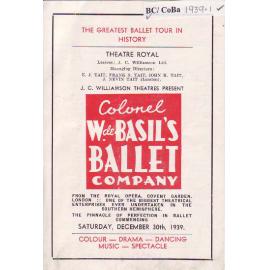 Ballets Russes - Promotional Flyer - 1939