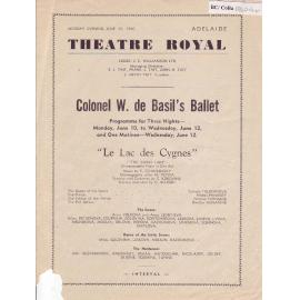 Ballets Russes - Cast list - Evening - 10-12 June 1940