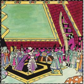 Ballets Russes - Thamar - Illustrations, 1919