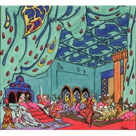 Ballets Russes - Scheherazade - Illustrations, 1919
