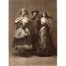 Nijinskaia, Kobélew and Schollar in Pétroushka, 1912