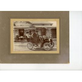 Joseph Florey and Family in Car, c1904