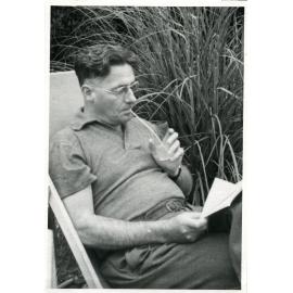Howard Florey relaxing, c1930s