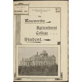 Roseworthy Student Vol 1 No 2 November 1897