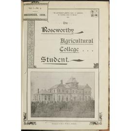 Roseworthy Student Vol 1 No 5 December 1898