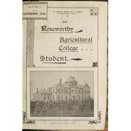 Roseworthy Student Vol 1 No 7 September 1899