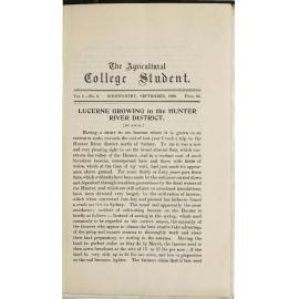 Roseworthy Student Vol 1 No 9 September 1900