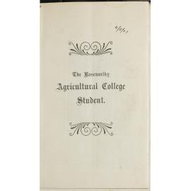 Roseworthy Student Vol 1 No 10-11 July 1901
