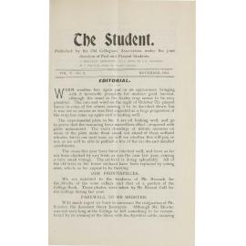 Roseworthy Student Vol 5 No 2 November 1905