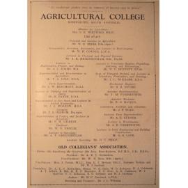 Roseworthy Student Vol 26 No 1 May 1930