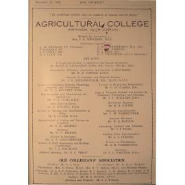 Roseworthy Student Vol 28 No 1 December 1932