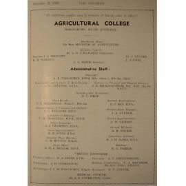 Roseworthy Student Vol 35 No1 1939