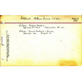 CLELAND, William Lennox